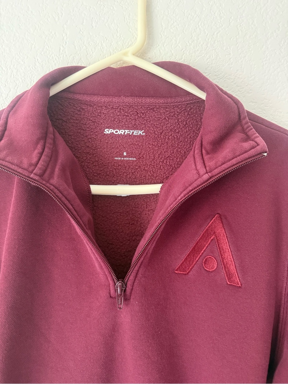 AVeda Sport-Tek Maroon 1/4 Zip Pullover with Embroidered Logo